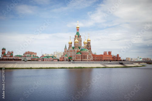 Kremlin on the embankment by the river