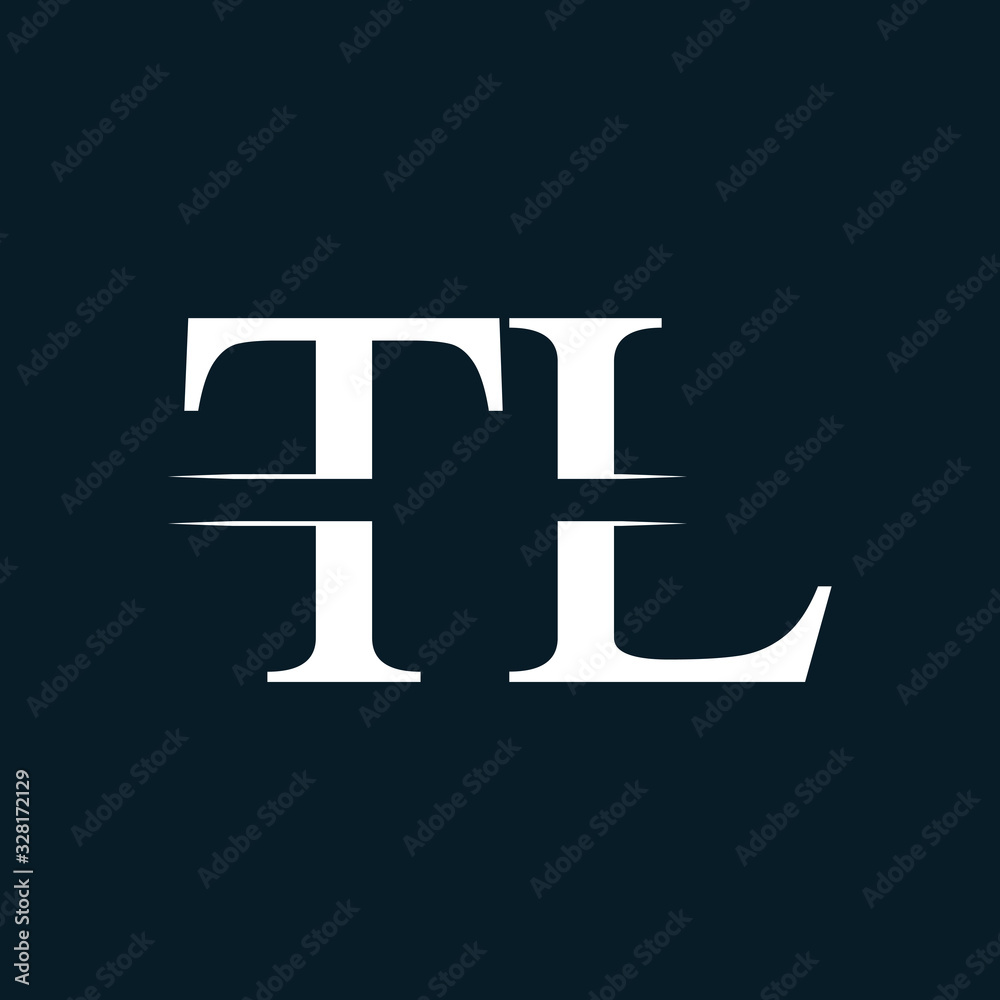 Initial Letter TL Logo Design Vector Template. Linked Typography TL Letter Logo Design Initial Letter TL Logo Design Vector Template. Linked Typography TL Letter Logo Design