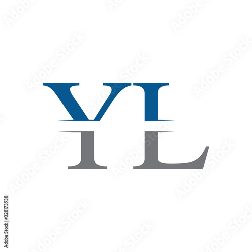 Initial YL Logo Design Vector Template. Creative Letter YL Business Logo Vector Illustration