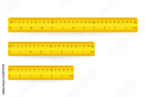 Ruler, isolated icon pictogram on a white background. Vector illustration.