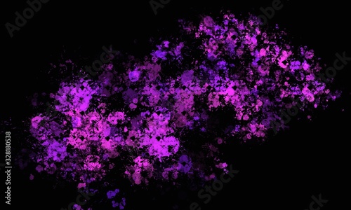 Pink splatter dark mode background