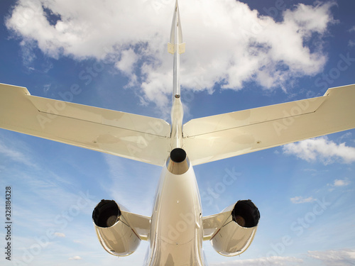 Aircraft tail photo