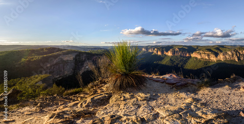 Panorama photo of Hanging Rock Lookout, Blue Mountains, Australia