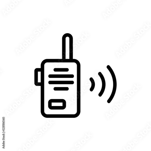 Sound acoustics icon vector. Thin line sign. Isolated contour symbol illustration