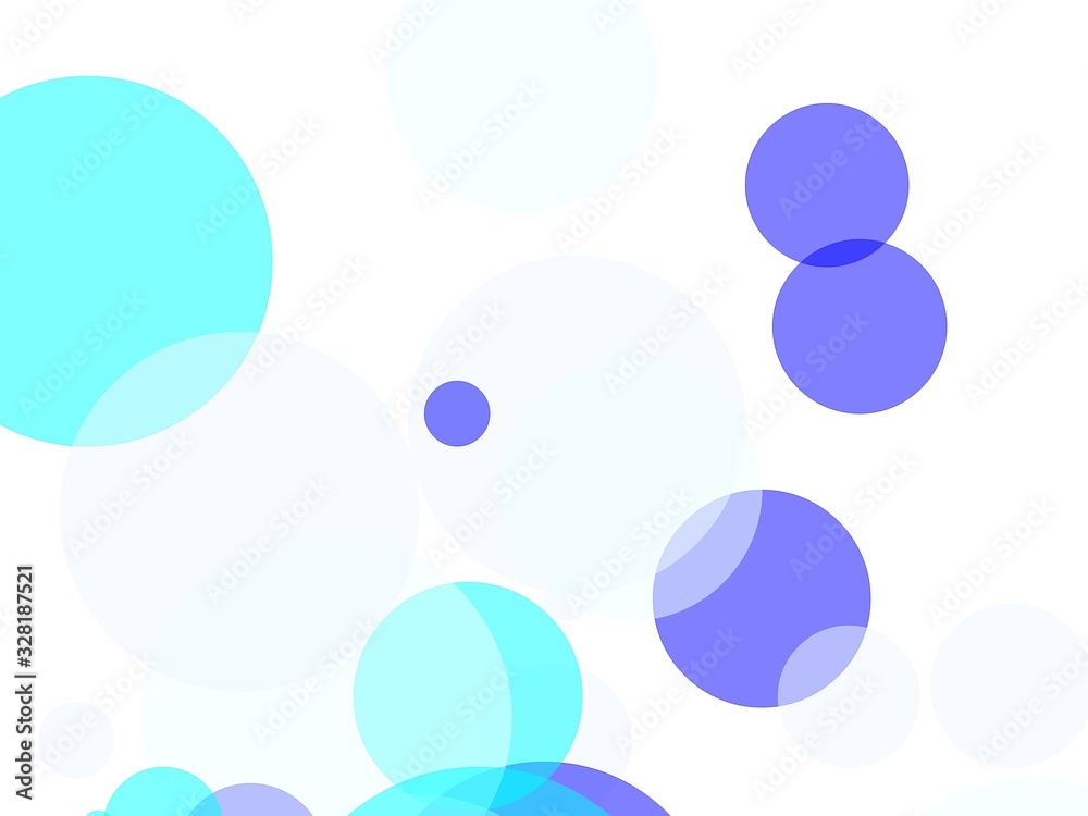 Abstract blue circles illustration background Abstract blue circles illustration background