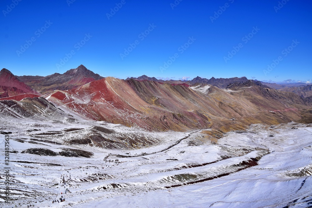 Vinicunca Rainbow Mountain , Peru 