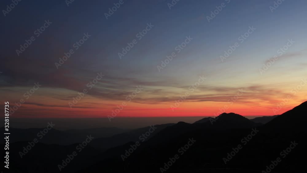 San Gabriel Mountains National Monument Sunset HDR Time Lapse Magical Hours California USA San Gabriel Mountains National Monument Sunset HDR Time Lapse Magical Hours California USA