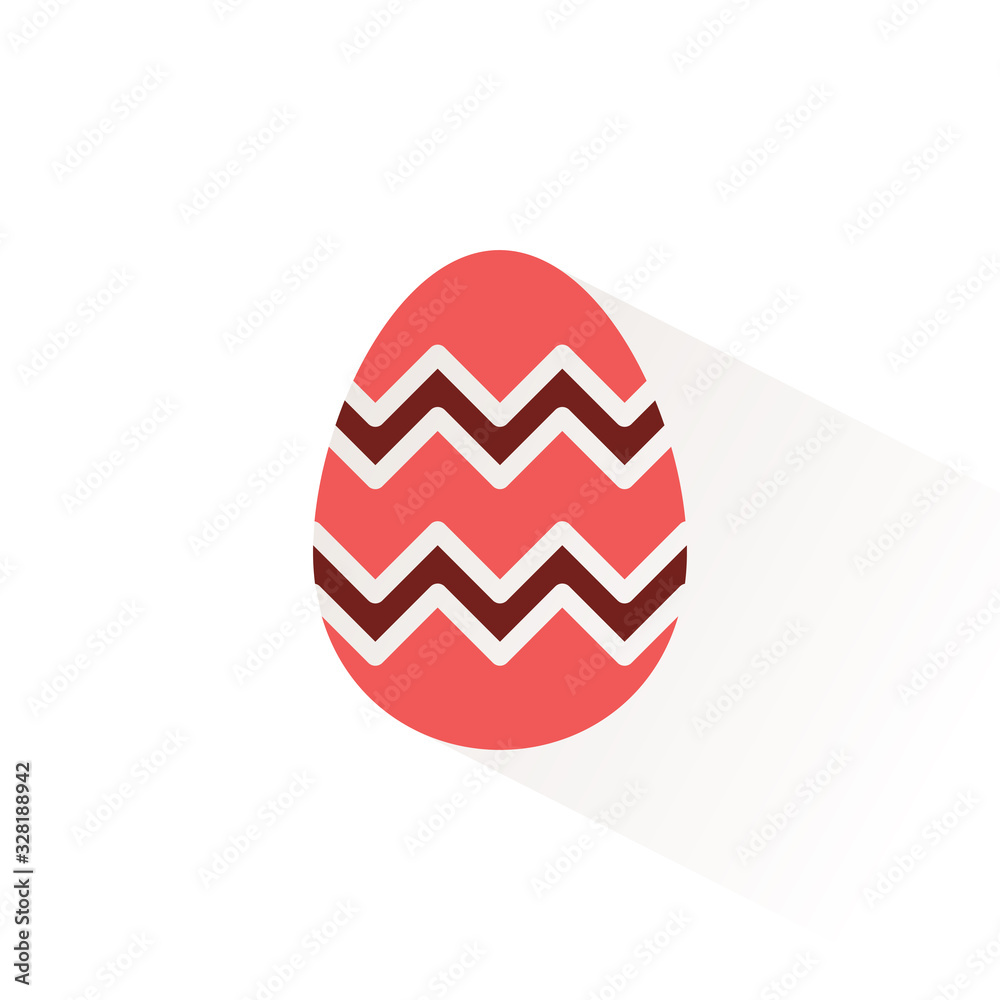 Easter egg. Isolated color icon. Celebrations vector illustration