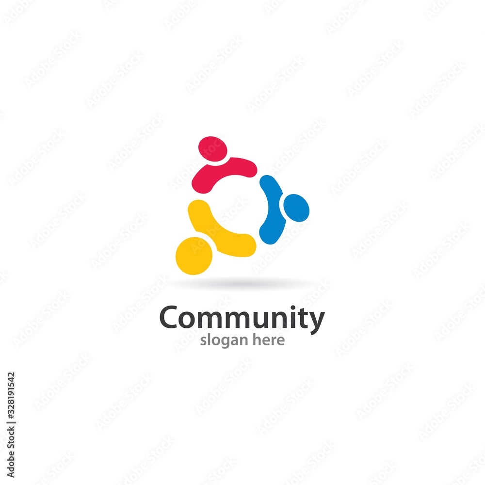Community, network and social logo Community, network and social logo