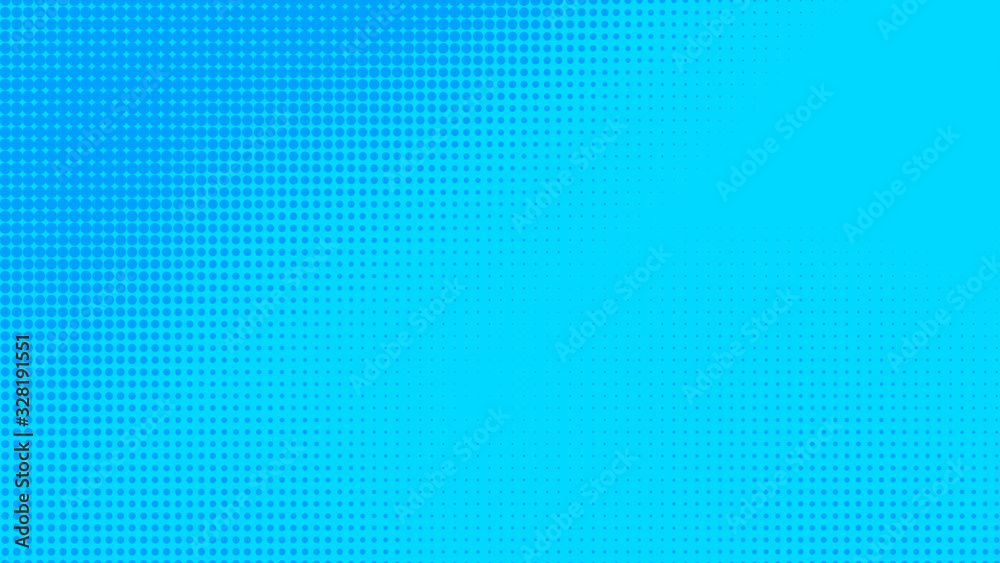 Dots halftone blue color pattern gradient texture with technology digital background. Dots pop art comics with summer background. Dots halftone blue color pattern gradient texture with technology digital background. Dots pop art comics with summer background.