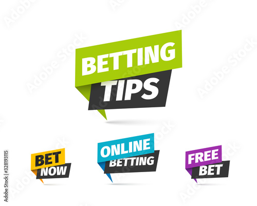 Fotografija Online betting isolated vector icons set