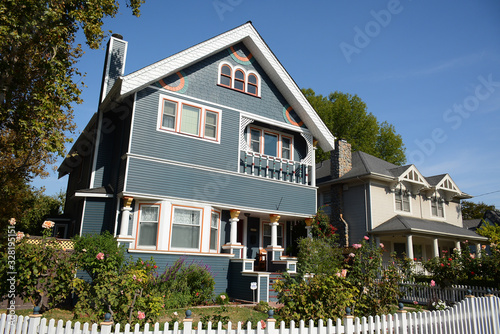 SAN JOSE, CALIFORNIA, USA - October 11, 2019: House in the neighborhood