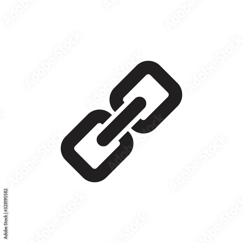 link icon template black color editable. link icon symbol Flat vector illustration for graphic and web design.