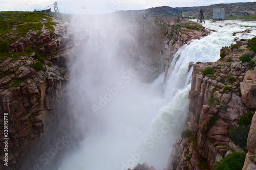 Pathfinder Reservoir Waterfall
