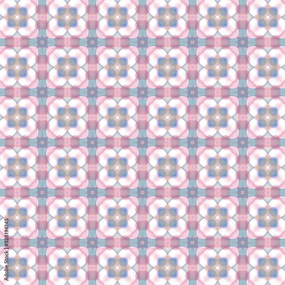 Seamless Colorful Geometric Repeating Tile Pattern. Background for printing on paper, wallpaper, covers, textiles, fabrics, for decoration, decoupage, scrapbook and other.