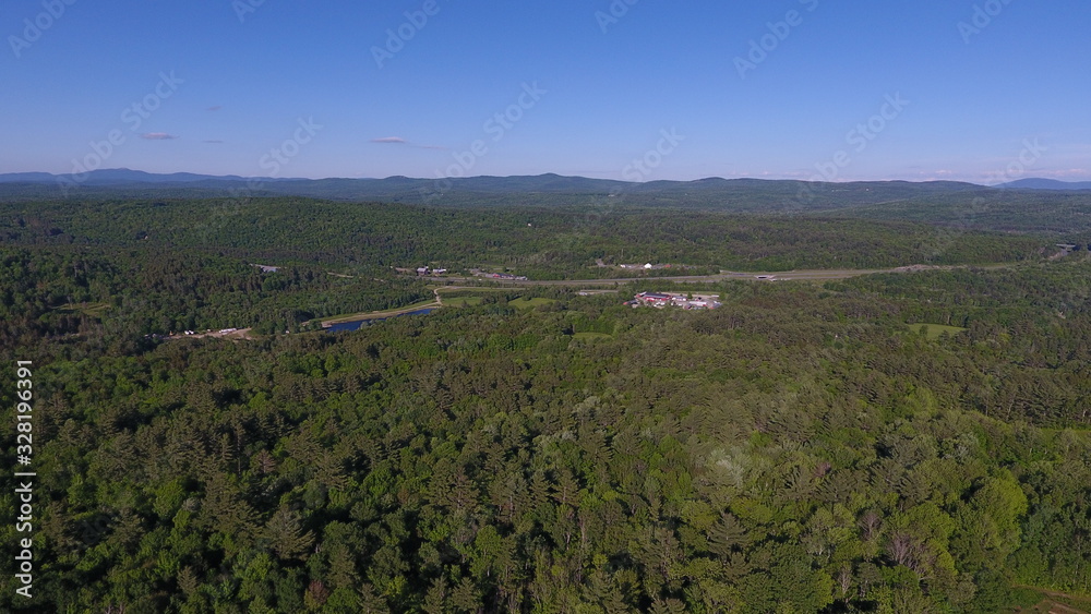 Aerial view of Grantham, NH