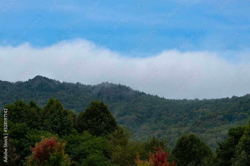 View of Grandfather Mountain from Linville, North Carolina View of Grandfather Mountain from Linville, North Carolina