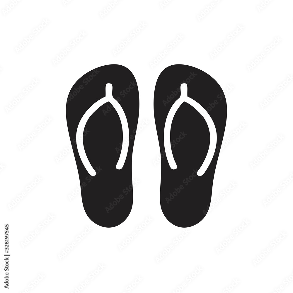 Slippers icon template black color editable. Slippers icon symbol Flat vector illustration for graphic and web design. Slippers icon template black color editable. Slippers icon symbol Flat vector illustration for graphic and web design.