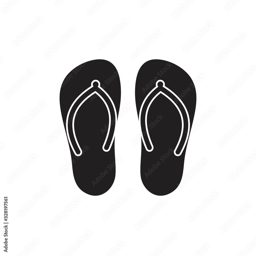 Slippers icon template black color editable. Slippers icon symbol Flat vector illustration for graphic and web design. Slippers icon template black color editable. Slippers icon symbol Flat vector illustration for graphic and web design.