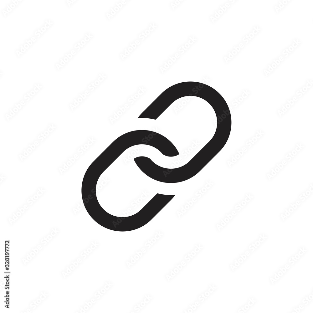 link icon template black color editable. link icon symbol Flat vector illustration for graphic and web design. link icon template black color editable. link icon symbol Flat vector illustration for graphic and web design.