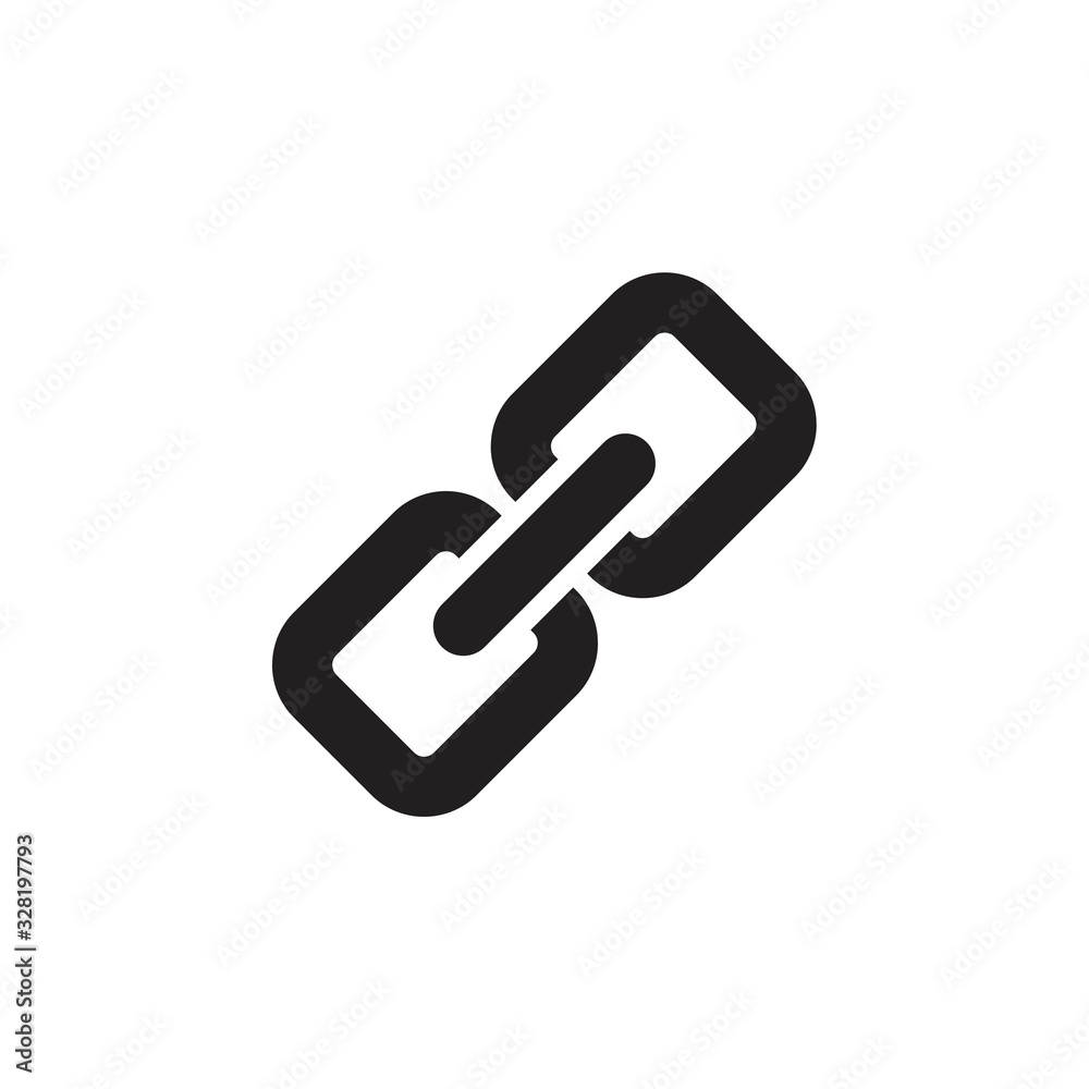 link icon template black color editable. link icon symbol Flat vector illustration for graphic and web design. link icon template black color editable. link icon symbol Flat vector illustration for graphic and web design.