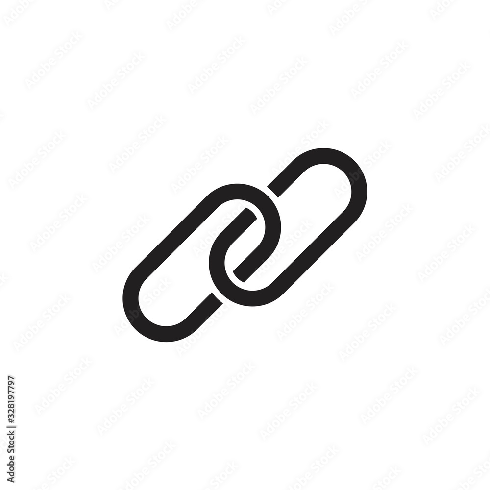 link icon template black color editable. link icon symbol Flat vector illustration for graphic and web design. link icon template black color editable. link icon symbol Flat vector illustration for graphic and web design.