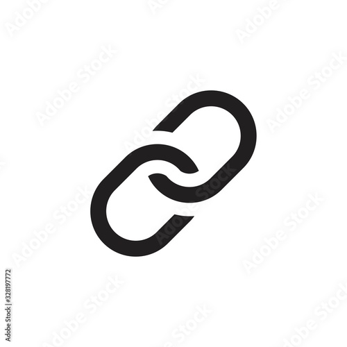 link icon template black color editable. link icon symbol Flat vector illustration for graphic and web design.