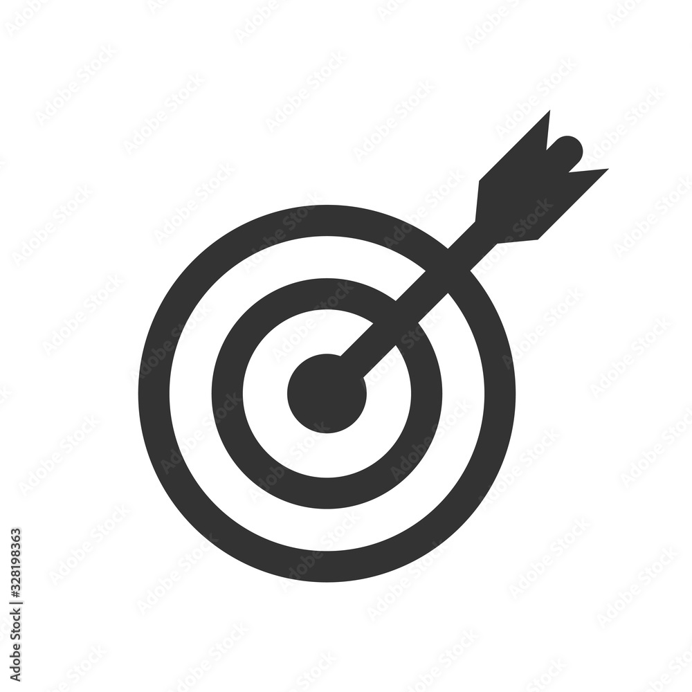Target icon vector symbol logo illustration EPS 10