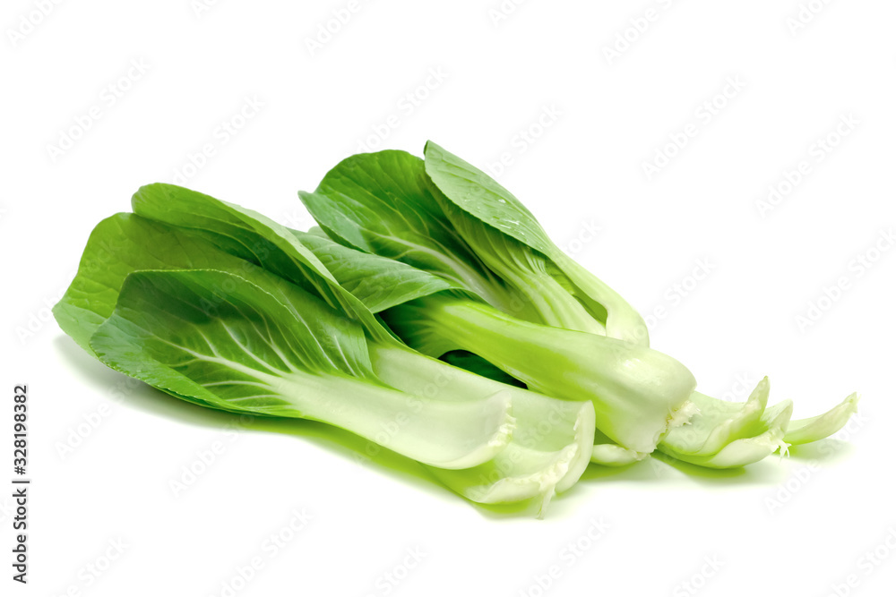 chinese mustard leaf isolated on white background ,Green leaves pattern chinese mustard leaf isolated on white background ,Green leaves pattern