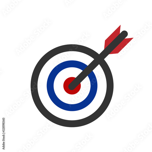 Target icon vector symbol logo illustration EPS 10