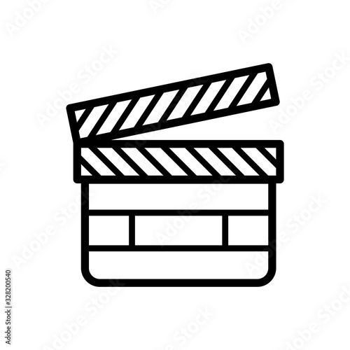 clapper icon vector template