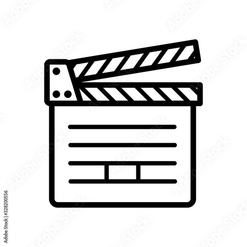 clapper icon vector template