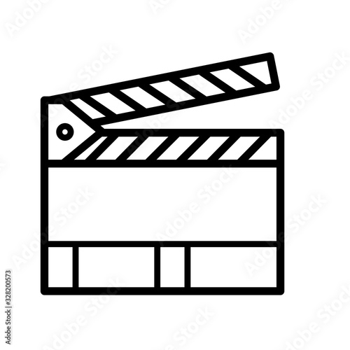 clapper icon vector template