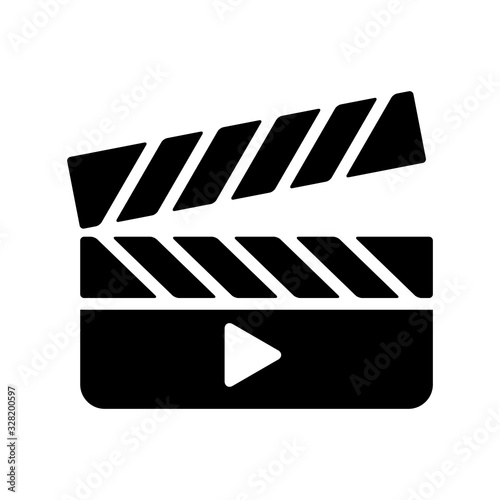 clapper icon vector template