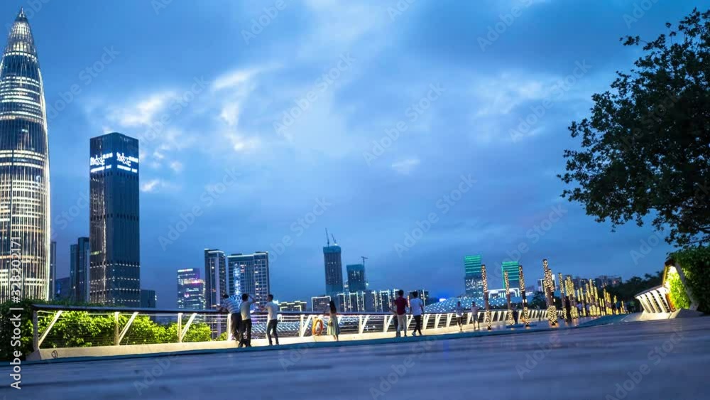 SHENZHEN, CHINA - February 2 2020 : Shenzhen city famous building downtown aerial panorama 4k time-lapse, september 2 2020 Shenzhen, China. SHENZHEN, CHINA - February 2 2020 : Shenzhen city famous building downtown aerial panorama 4k time-lapse, september 2 2020 Shenzhen, China.