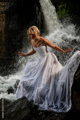Young Bride On A River