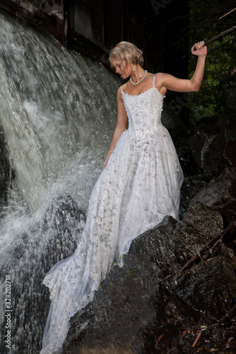 Young Bride On A River