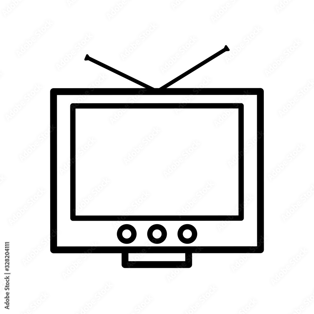 television icon vector template television icon vector template
