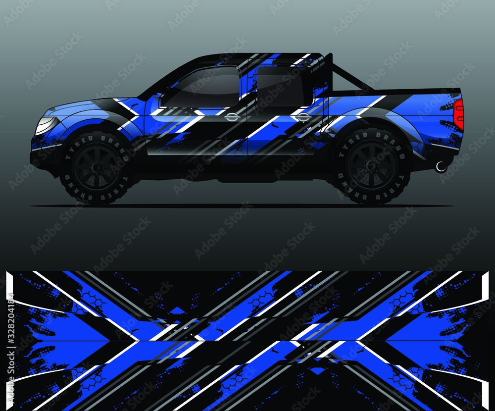 truck decal graphic wrap vector, abstract background truck decal graphic wrap vector, abstract background