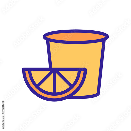 Delicious lemonade fresh vector icon. Thin line sign. Isolated contour symbol illustration