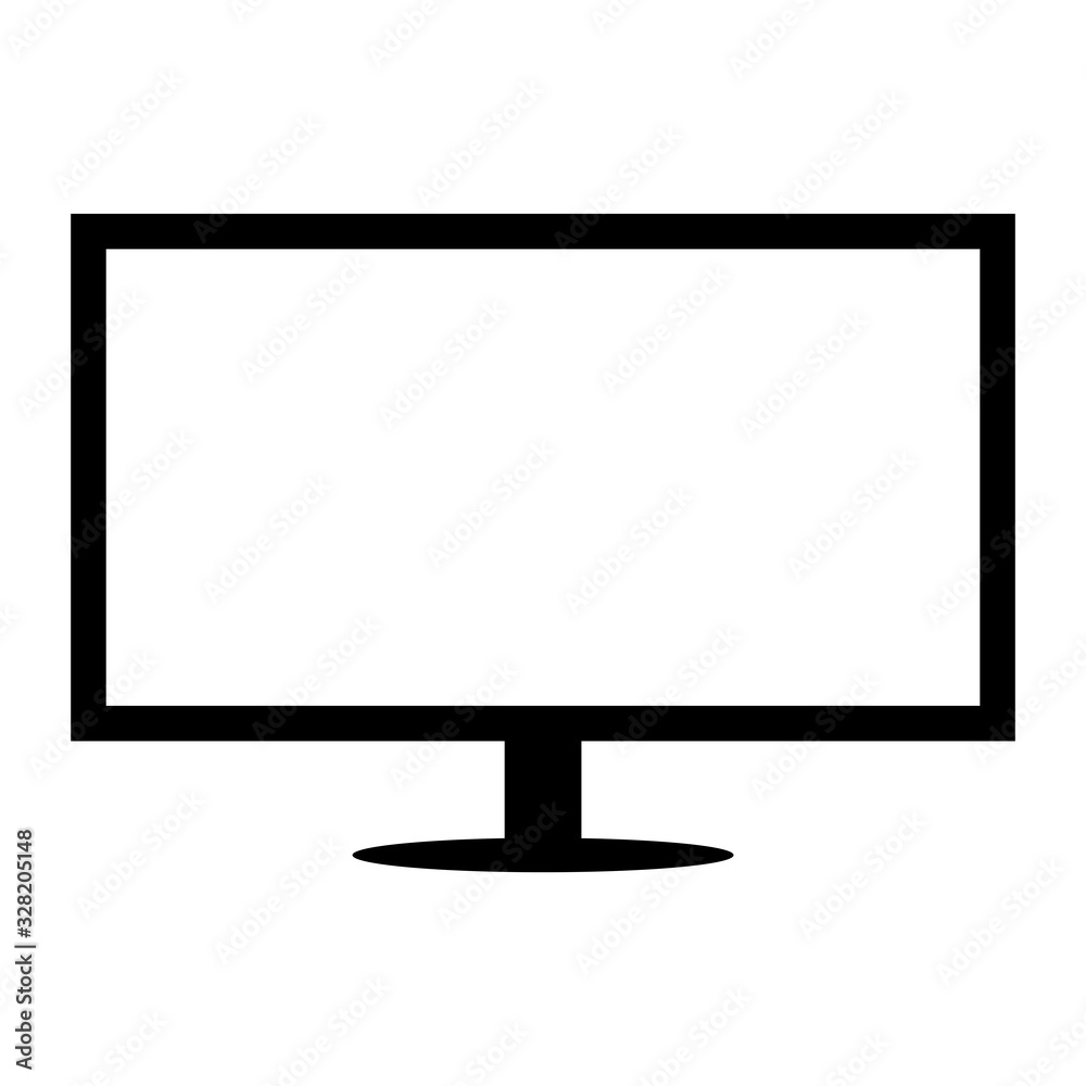 flat screen television icon vector template flat screen television icon vector template