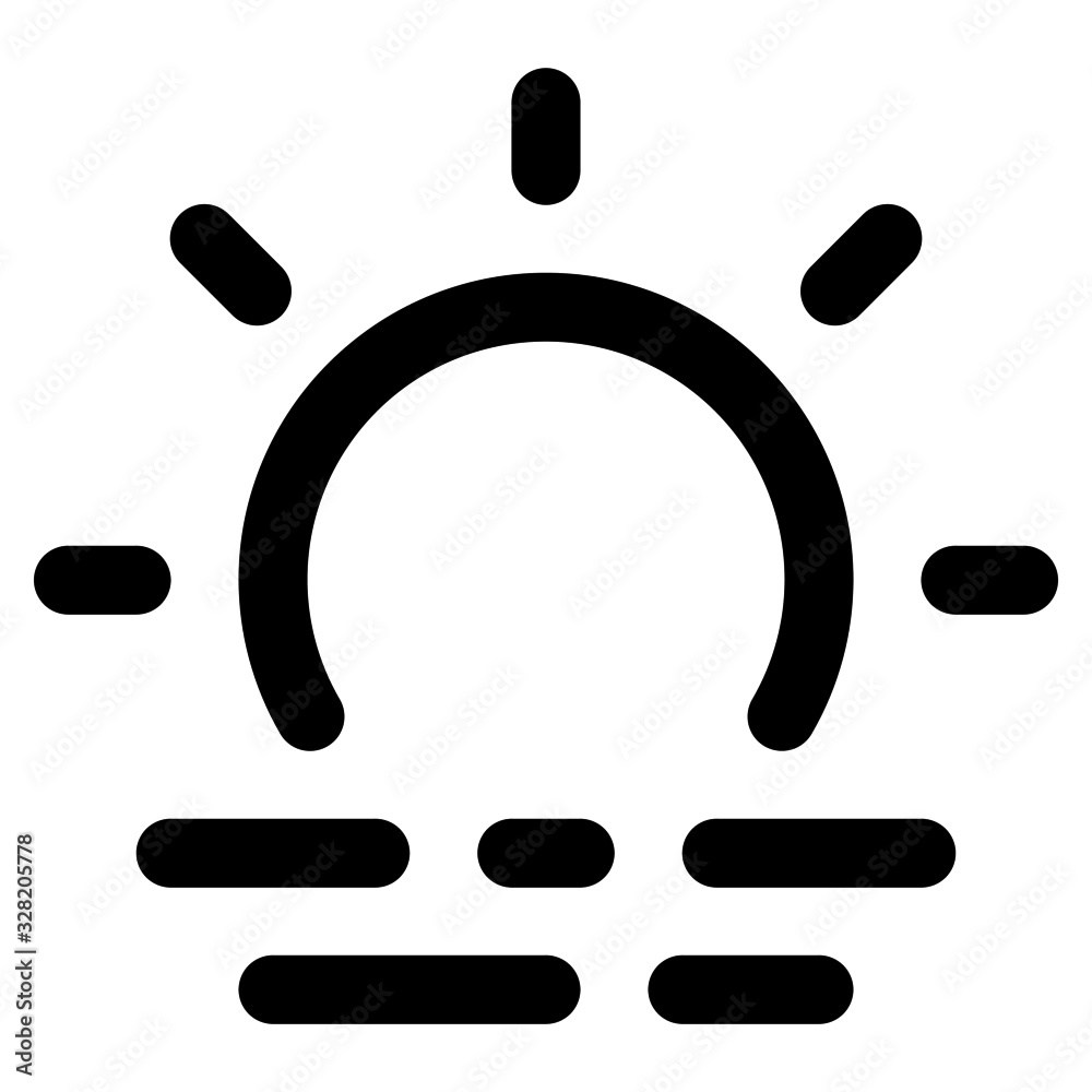 sunrise icon with outline style. Suitable for website design, logo, app and ui. sunrise icon with outline style. Suitable for website design, logo, app and ui.