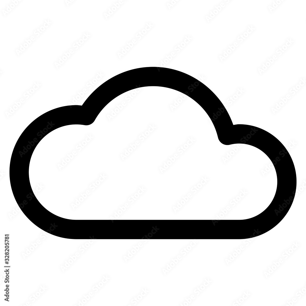 Naklejka clouds icon with outline style. Suitable for website design, logo, app and ui.