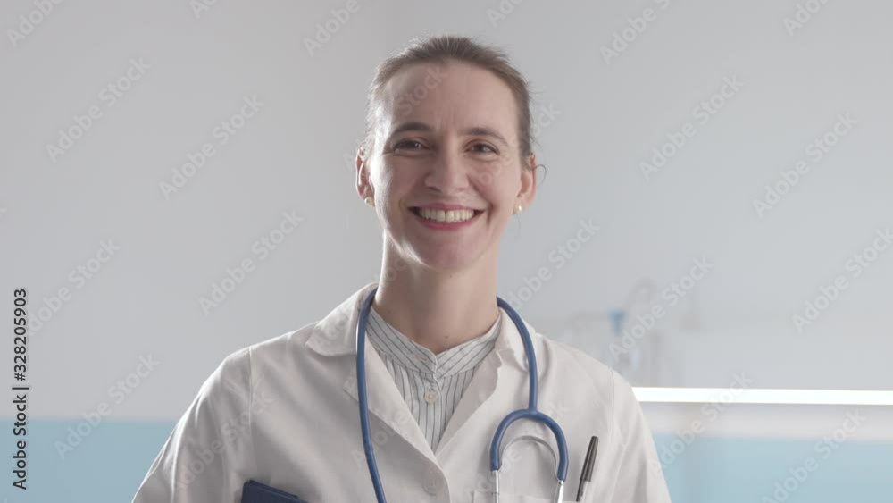 Portrait of a professional female doctor working at the hospital Portrait of a professional female doctor working at the hospital