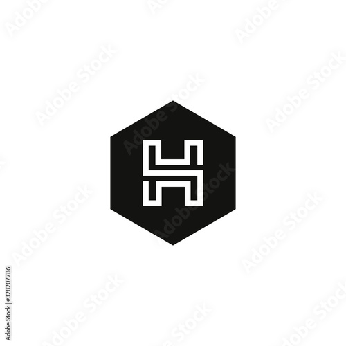 Letter H logo Template Vector