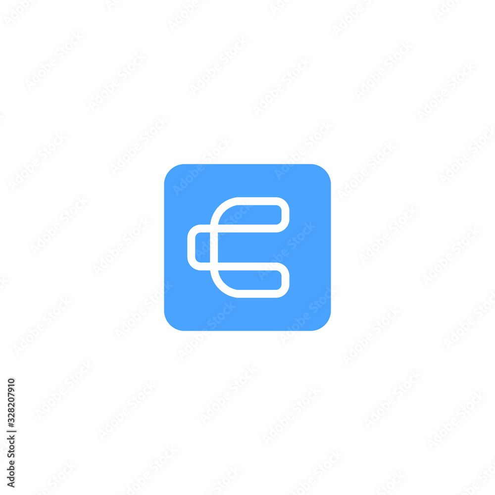 Letter C icon Logo. minimalist Unique modern geometric creative elegant. Vector icon Letter C icon Logo. minimalist Unique modern geometric creative elegant. Vector icon