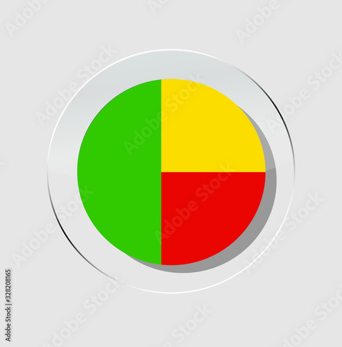 benin country flag circle icon with white background Free Download benin country flag circle icon with white background - GFXLoad