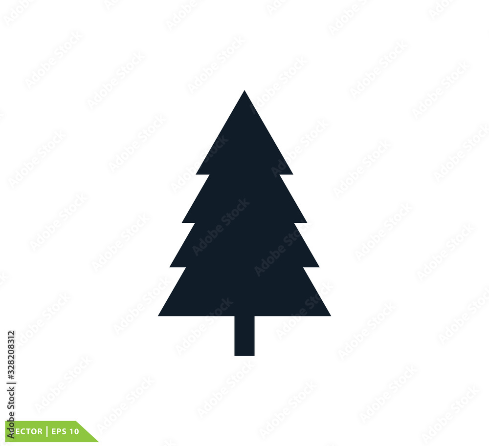 Spruce icon vector logo design template