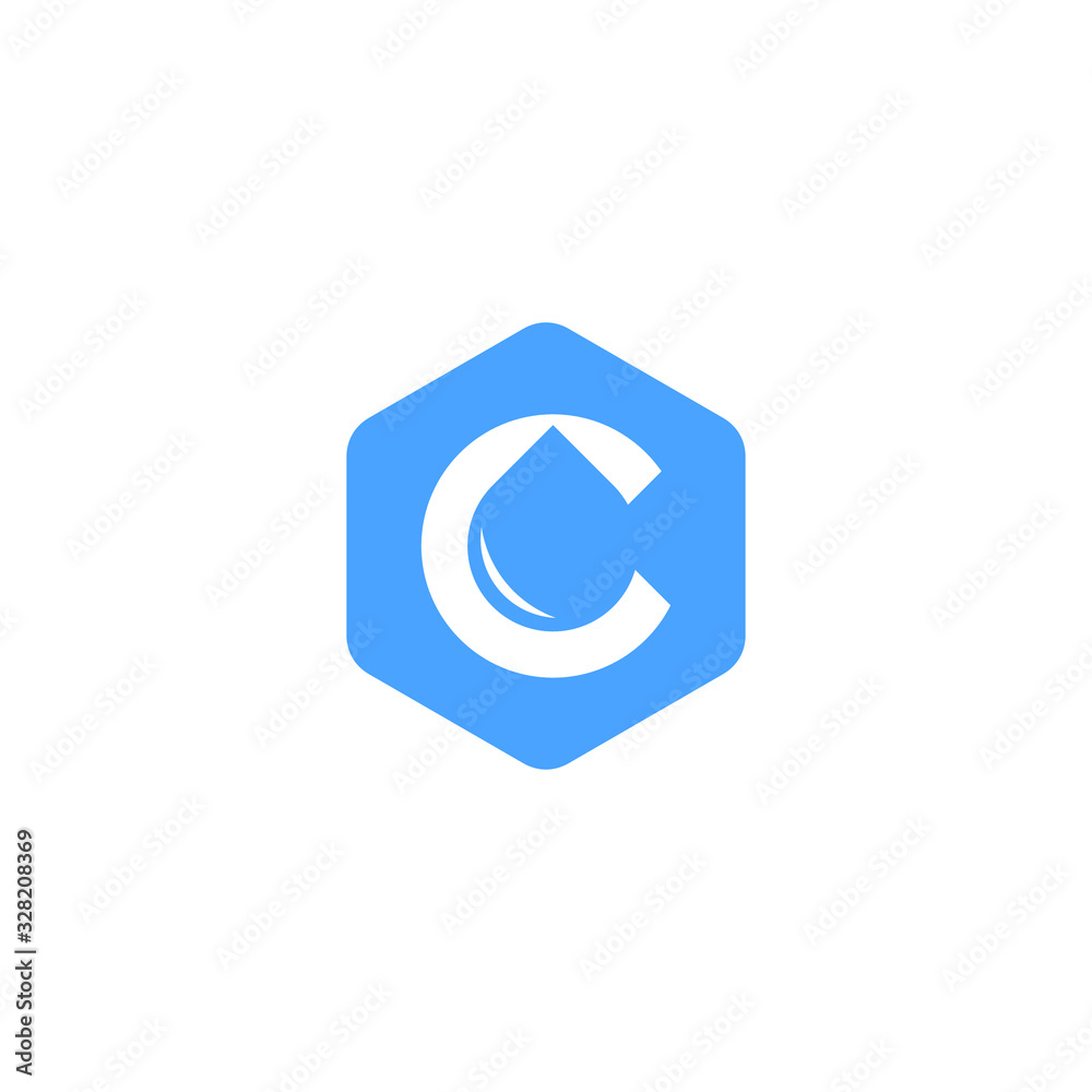 Letter C icon Logo. minimalist Unique modern geometric creative elegant. Vector icon Letter C icon Logo. minimalist Unique modern geometric creative elegant. Vector icon
