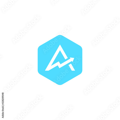 Free Download Letter A Logo icon . minimalist Unique modern geometric creative elegant. Vector icon - GFXLoad